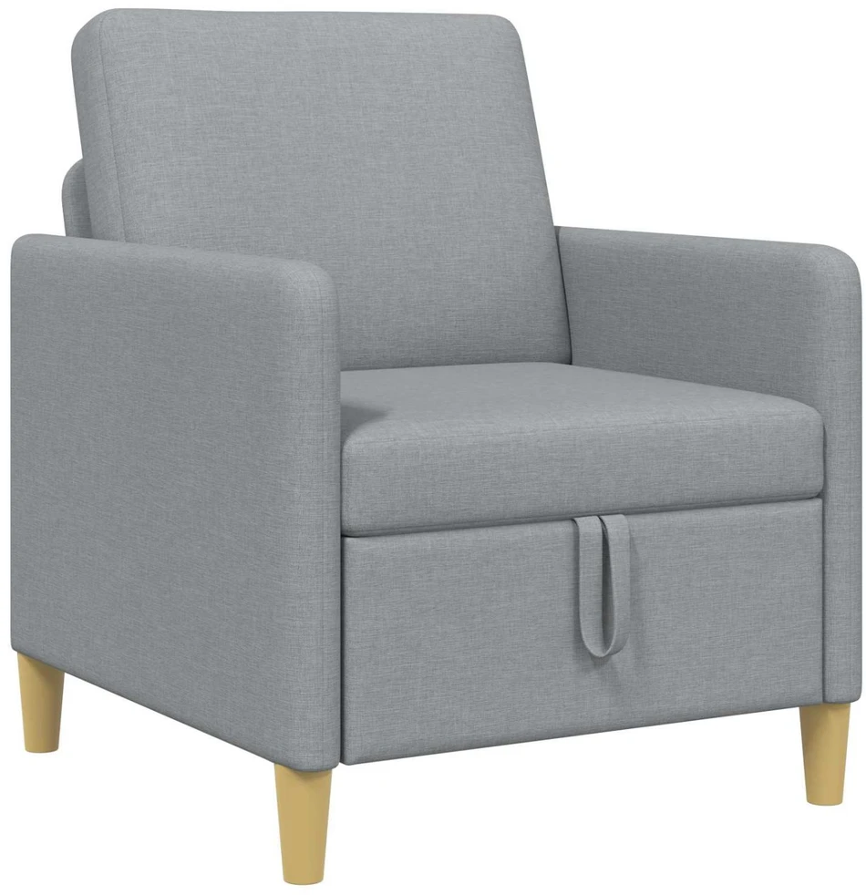 Sofa su saugojimo vieta Šviesiai pilka 72 x 78 x 87 cm