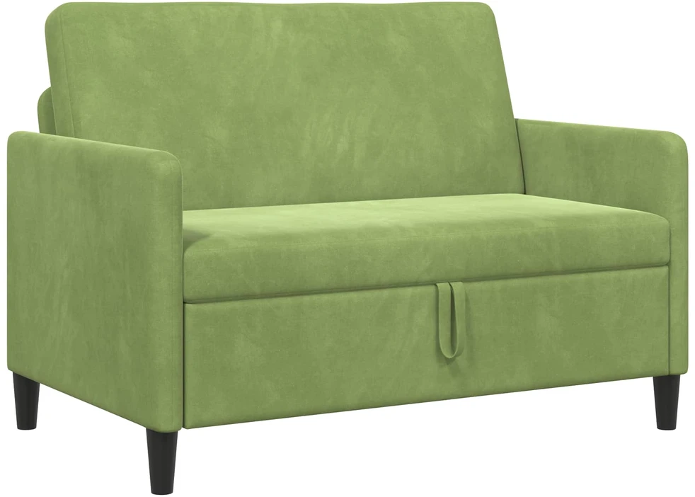 Sofa su saugojimo vieta Šviesiai žalia 122 x 78 x 87 cm