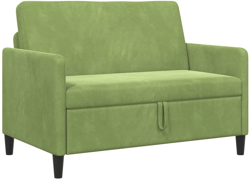 Sofa su saugojimo vieta Šviesiai žalia 122 x 78 x 87 cm