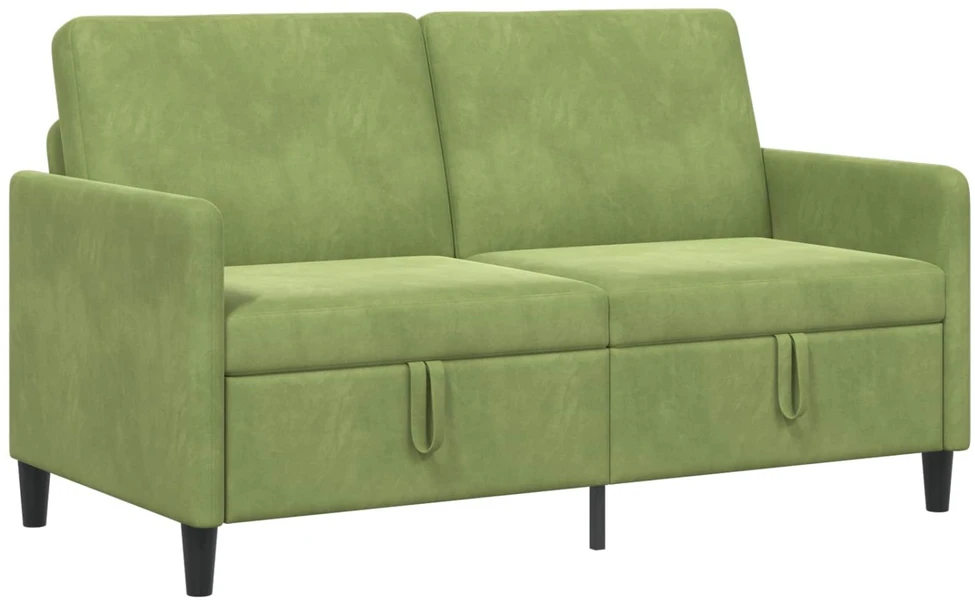 Sofa su saugojimo vieta Šviesiai žalia 152 x 78 x 87 cm