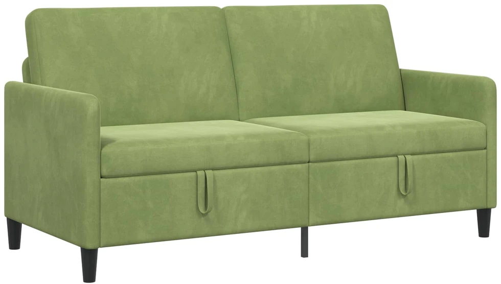Sofa su saugojimo vieta Šviesiai žalia 172 x 78 x 87 cm