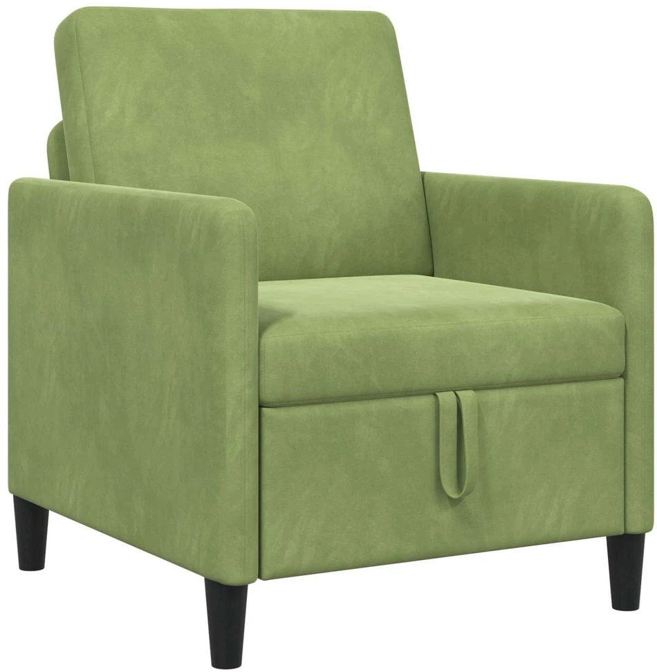Sofa su saugojimo vieta Šviesiai žalia 72 x 78 x 87 cm
