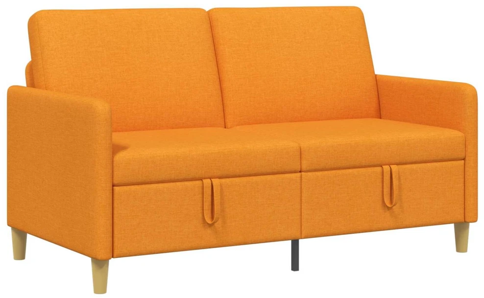 Sofa su saugojimo vieta Tamsiai geltona 152 x 78 x 87 cm