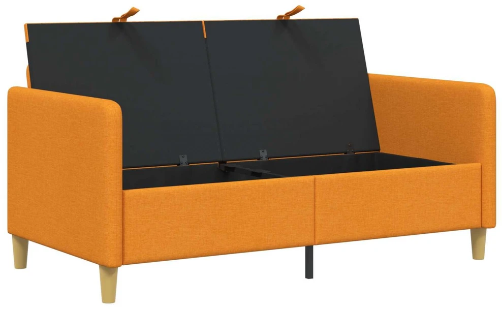 Sofa su saugojimo vieta Tamsiai geltona 152 x 78 x 87 cm