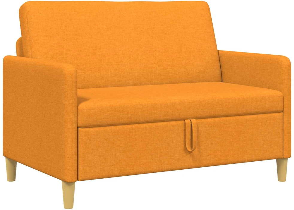 Sofa su saugojimo vieta Tamsiai geltona 122 x 78 x 87 cm