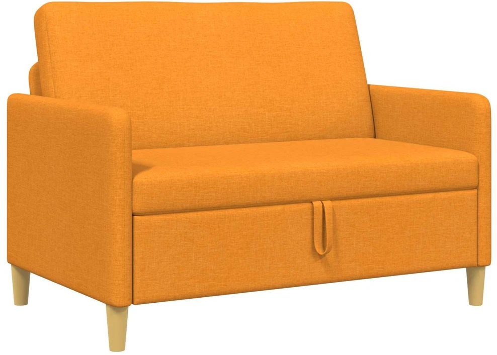 Sofa su saugojimo vieta Tamsiai geltona 122 x 78 x 87 cm
