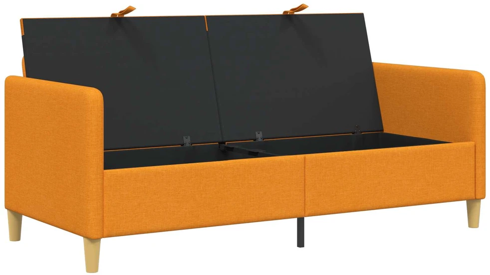Sofa su saugojimo vieta Tamsiai geltona 172 x 78 x 87 cm