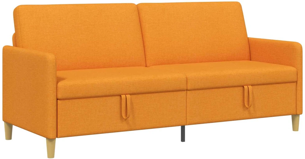 Sofa su saugojimo vieta Tamsiai geltona 192 x 78 x 87 cm