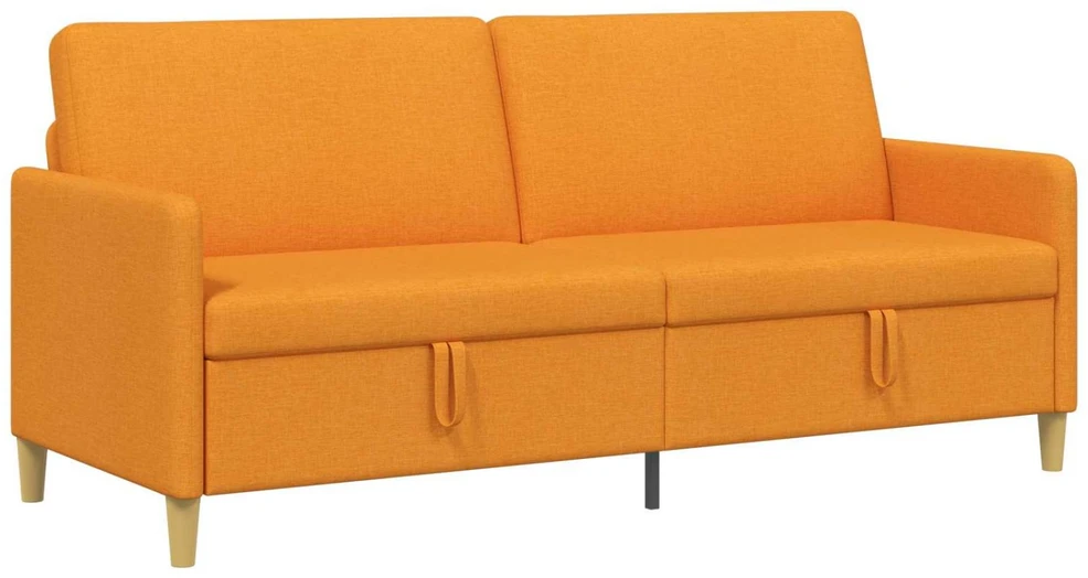 Sofa su saugojimo vieta Tamsiai geltona 192 x 78 x 87 cm