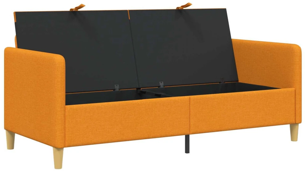 Sofa su saugojimo vieta Tamsiai geltona 172 x 78 x 87 cm