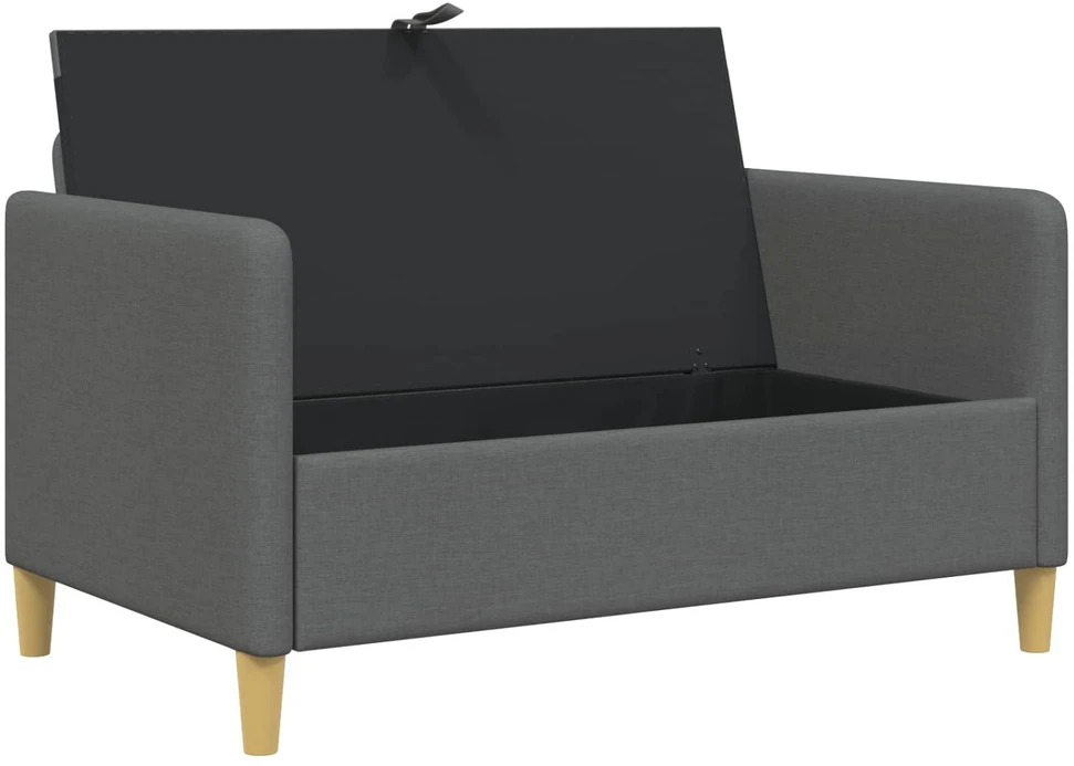 Sofa su saugojimo vieta Tamsiai pilka 122 x 78 x 87 cm