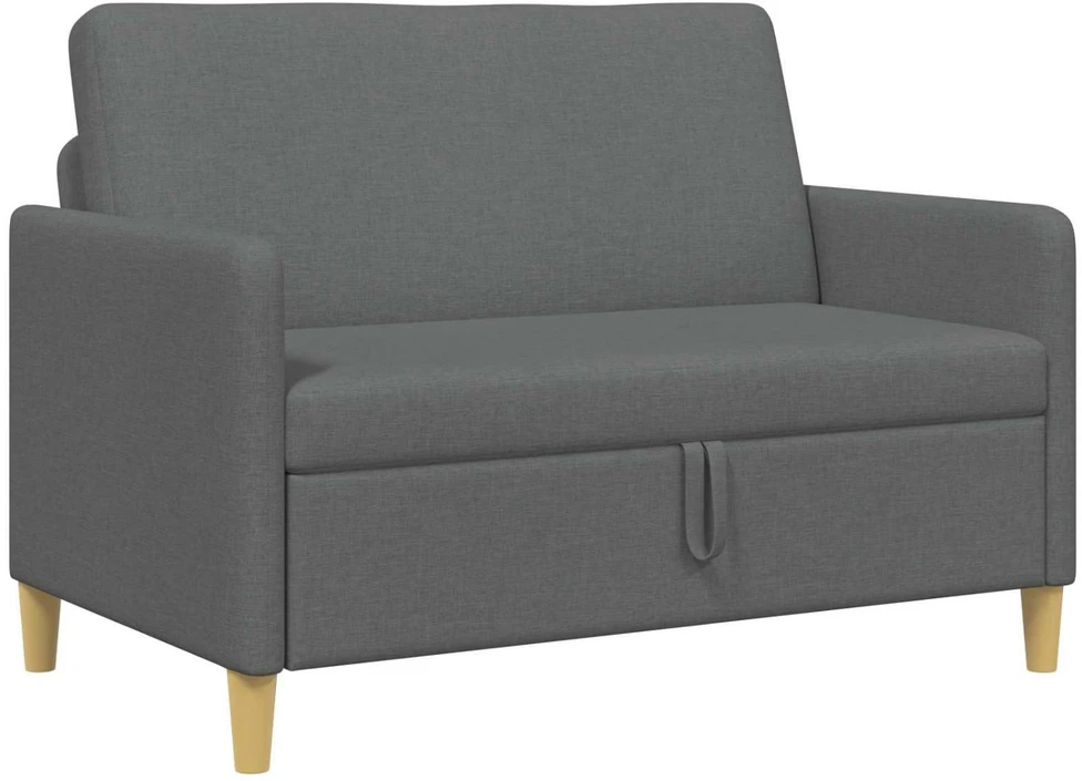 Sofa su saugojimo vieta Tamsiai pilka 122 x 78 x 87 cm