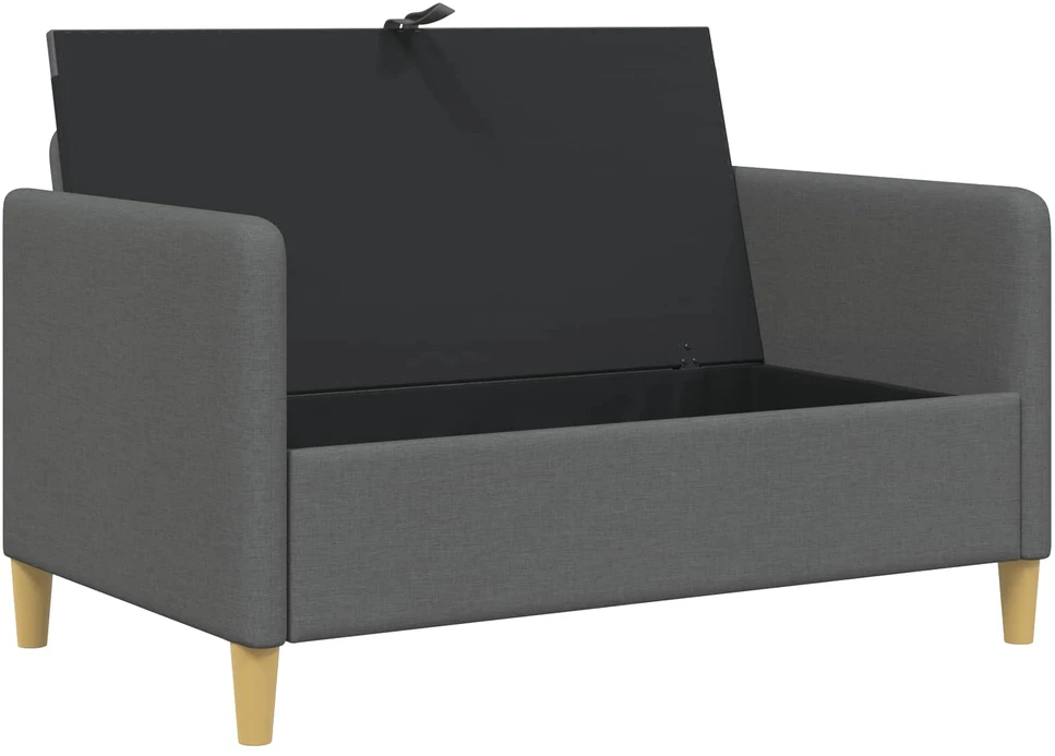 Sofa su saugojimo vieta Tamsiai pilka 122 x 78 x 87 cm