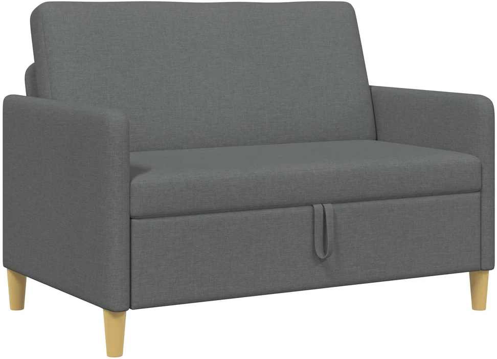 Sofa su saugojimo vieta Tamsiai pilka 122 x 78 x 87 cm