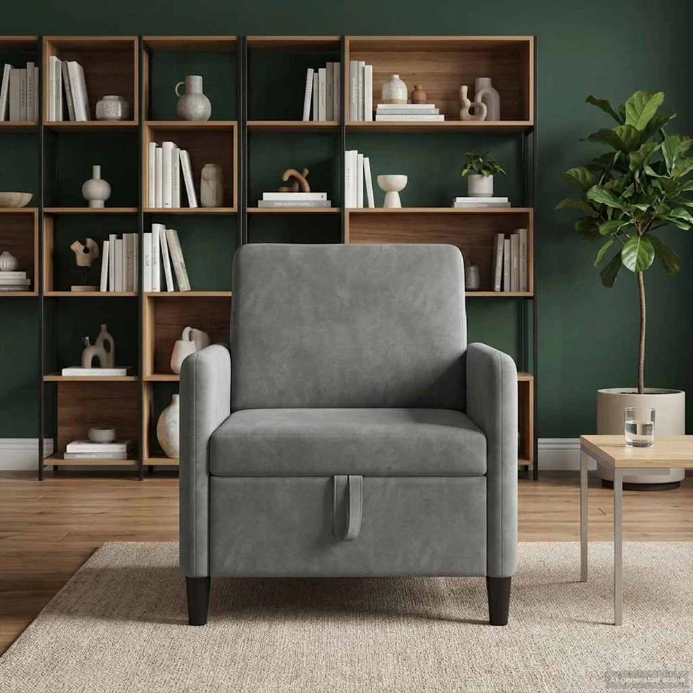 Sofa su saugojimo vieta Tamsiai pilka 72 x 78 x 87 cm