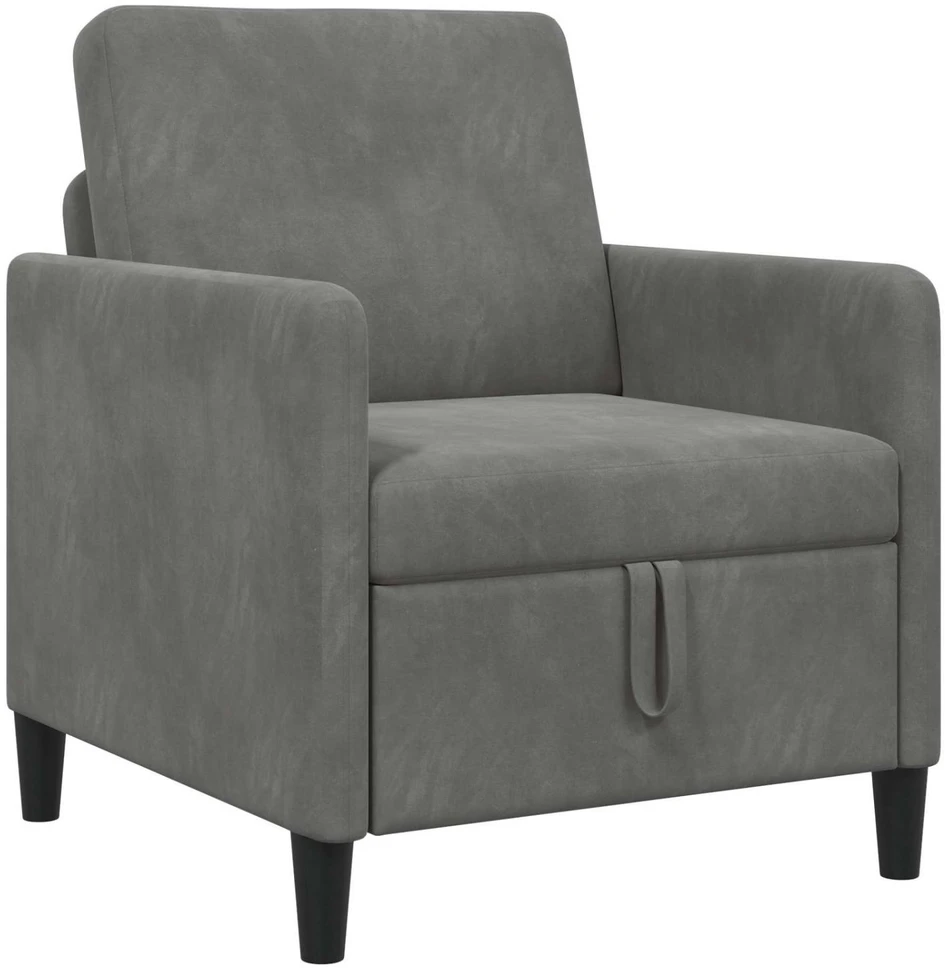 Sofa su saugojimo vieta Tamsiai pilka 72 x 78 x 87 cm