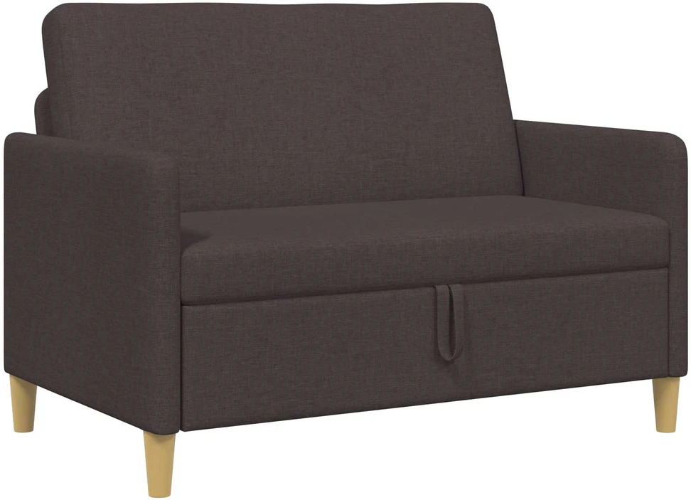 Sofa su saugojimo vieta Tamsiai rudas 122 x 78 x 87 cm
