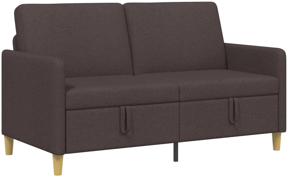 Sofa su saugojimo vieta Tamsiai rudas 152 x 78 x 87 cm