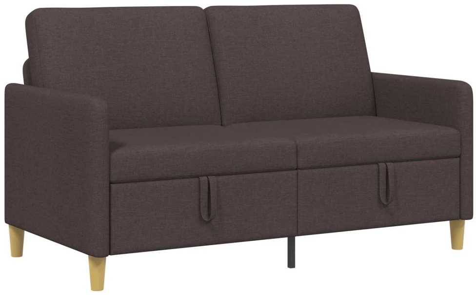 Sofa su saugojimo vieta Tamsiai rudas 152 x 78 x 87 cm