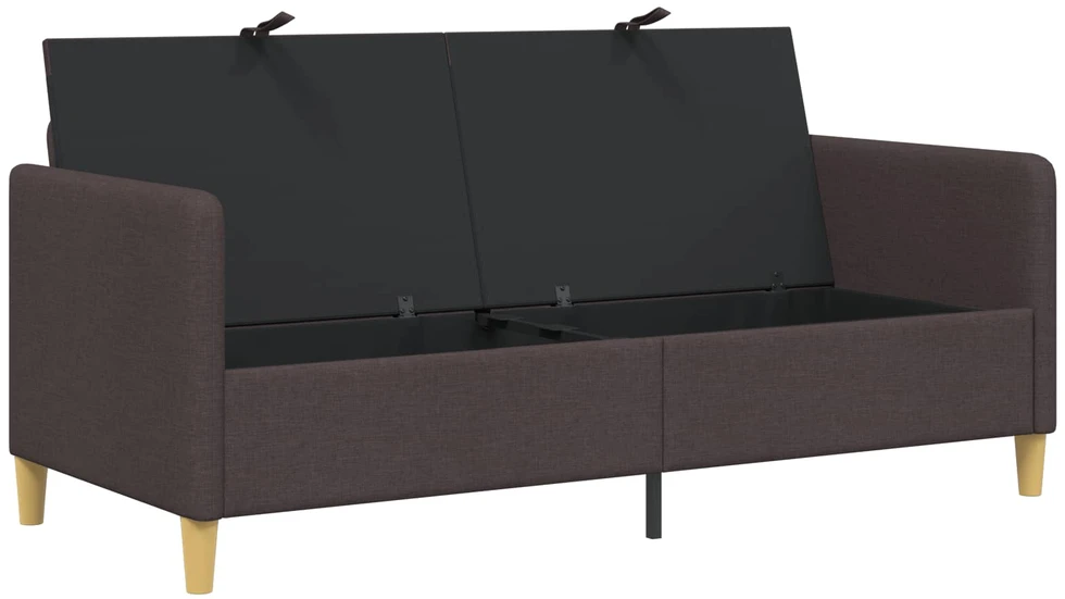 Sofa su saugojimo vieta Tamsiai rudas 172 x 78 x 87 cm