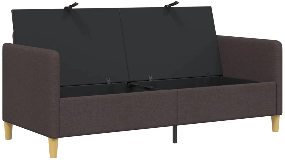 Sofa su saugojimo vieta Tamsiai rudas 172 x 78 x 87 cm