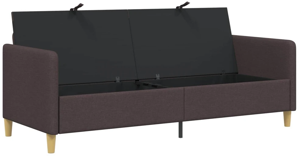 Sofa su saugojimo vieta Tamsiai rudas 192 x 78 x 87 cm