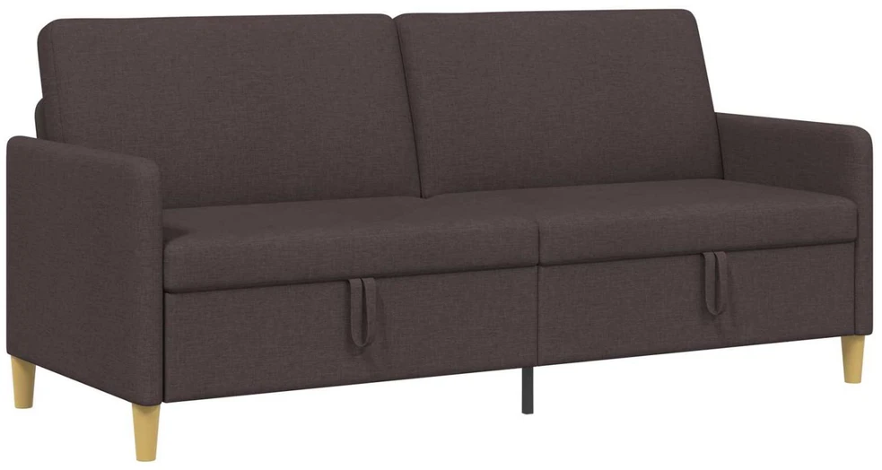 Sofa su saugojimo vieta Tamsiai rudas 192 x 78 x 87 cm