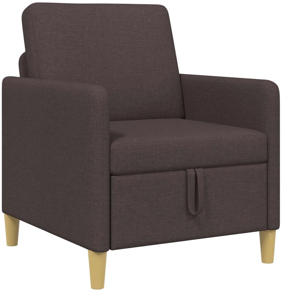 Sofa su saugojimo vieta Tamsiai rudas 72 x 78 x 87 cm