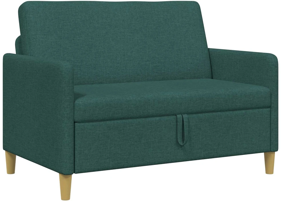 Sofa su saugojimo vieta Tamsiai žalia 122 x 78 x 87 cm