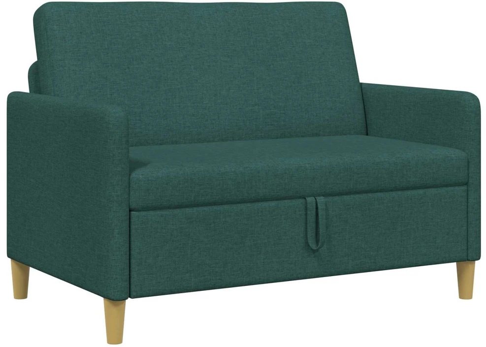 Sofa su saugojimo vieta Tamsiai žalia 122 x 78 x 87 cm