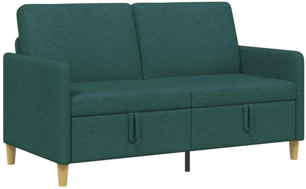 Sofa su saugojimo vieta Tamsiai žalia 152 x 78 x 87 cm