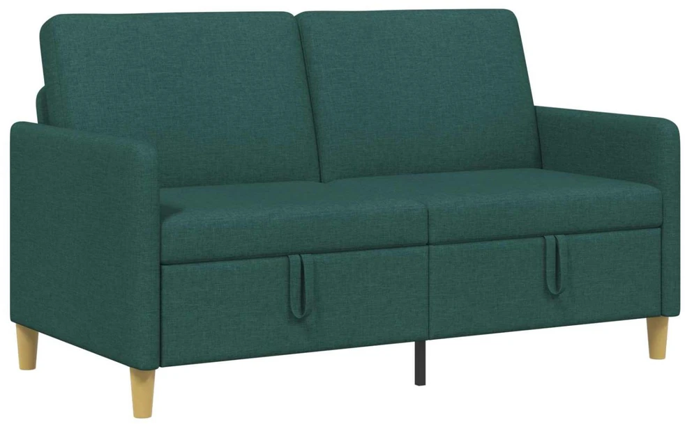 Sofa su saugojimo vieta Tamsiai žalia 152 x 78 x 87 cm