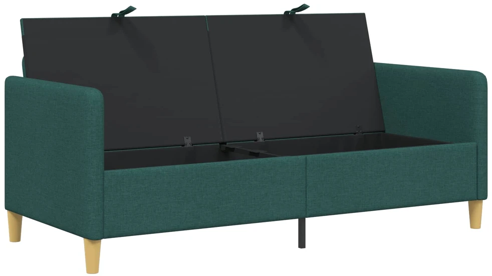 Sofa su saugojimo vieta Tamsiai žalia 172 x 78 x 87 cm