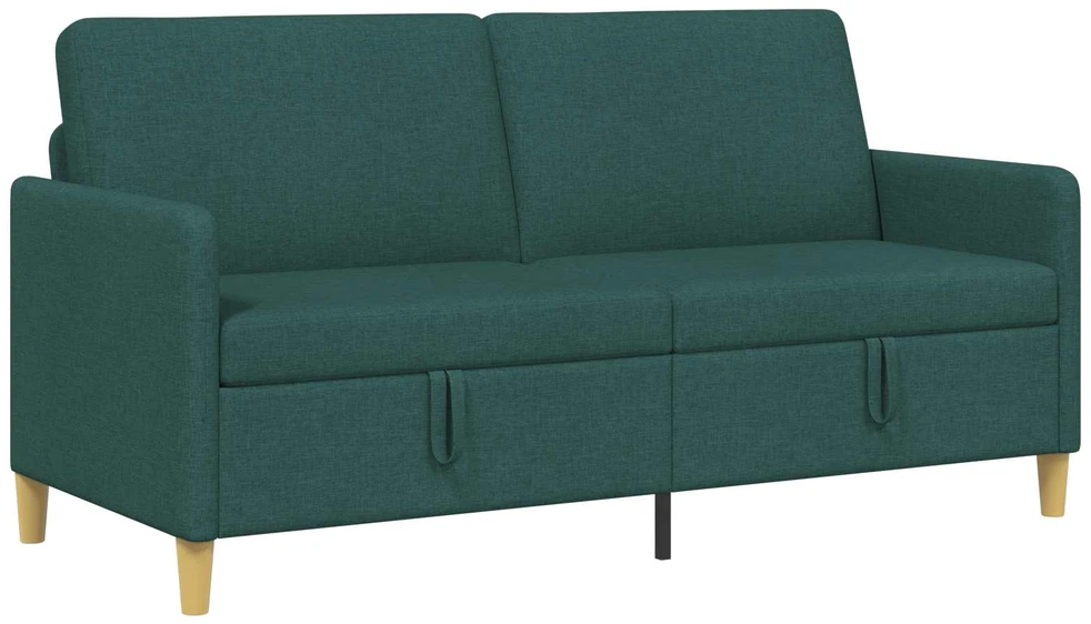 Sofa su saugojimo vieta Tamsiai žalia 172 x 78 x 87 cm