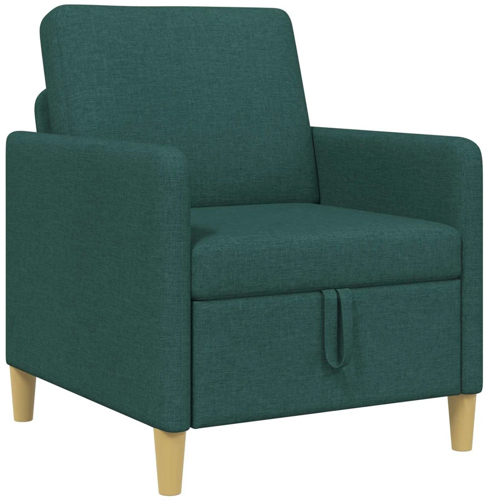 Sofa su saugojimo vieta Tamsiai žalia 72 x 78 x 87 cm