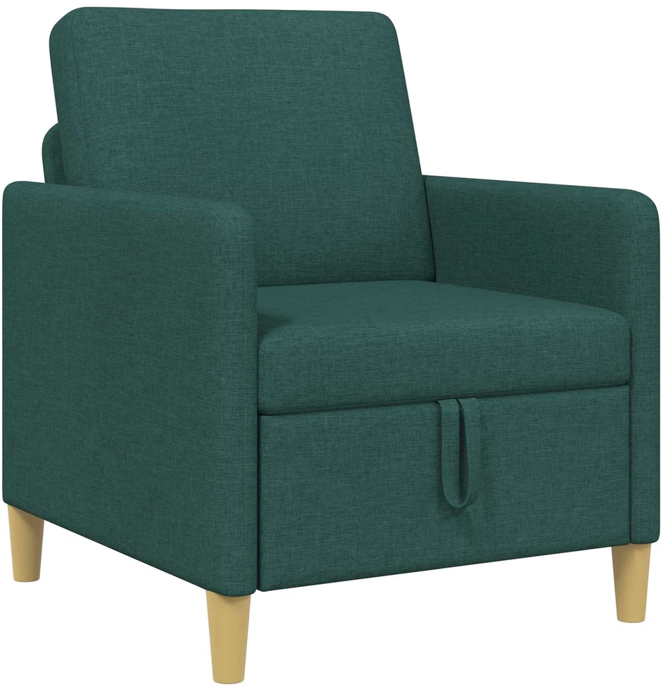 Sofa su saugojimo vieta Tamsiai žalia 72 x 78 x 87 cm