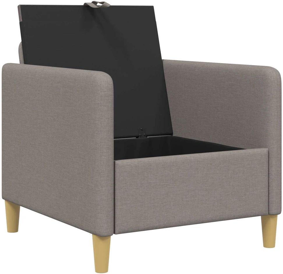 Sofa su saugojimo vieta Taupe 72 x 78 x 87 cm Poliesteris