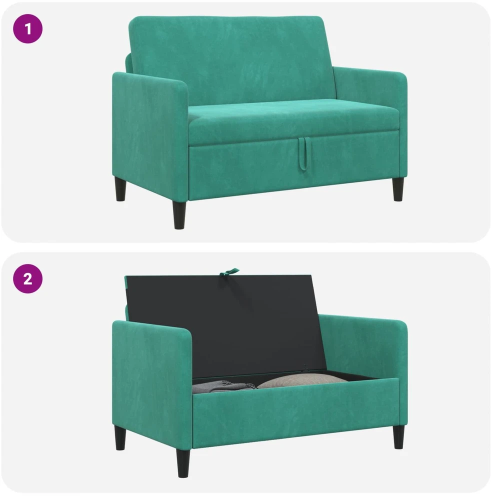 Sofa su saugojimo vieta Turkio 122 x 78 x 87 cm Poliesteris