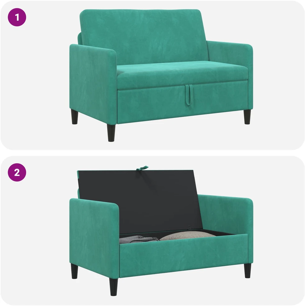 Sofa su saugojimo vieta Turkio 122 x 78 x 87 cm Poliesteris