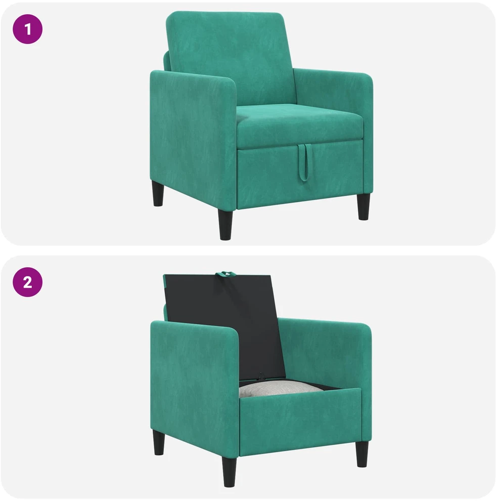 Sofa su saugojimo vieta Turkio 72 x 78 x 87 cm Poliesteris