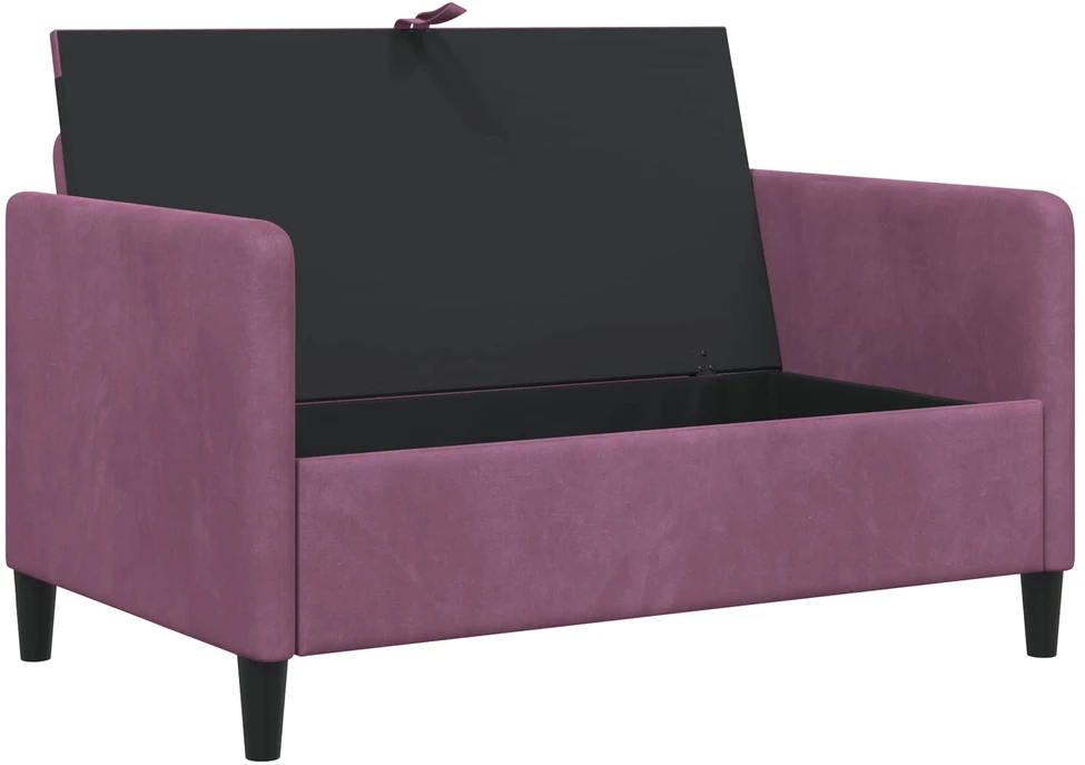 Sofa su saugojimo vieta Violetinė 122 x 78 x 87 cm Poliesteris