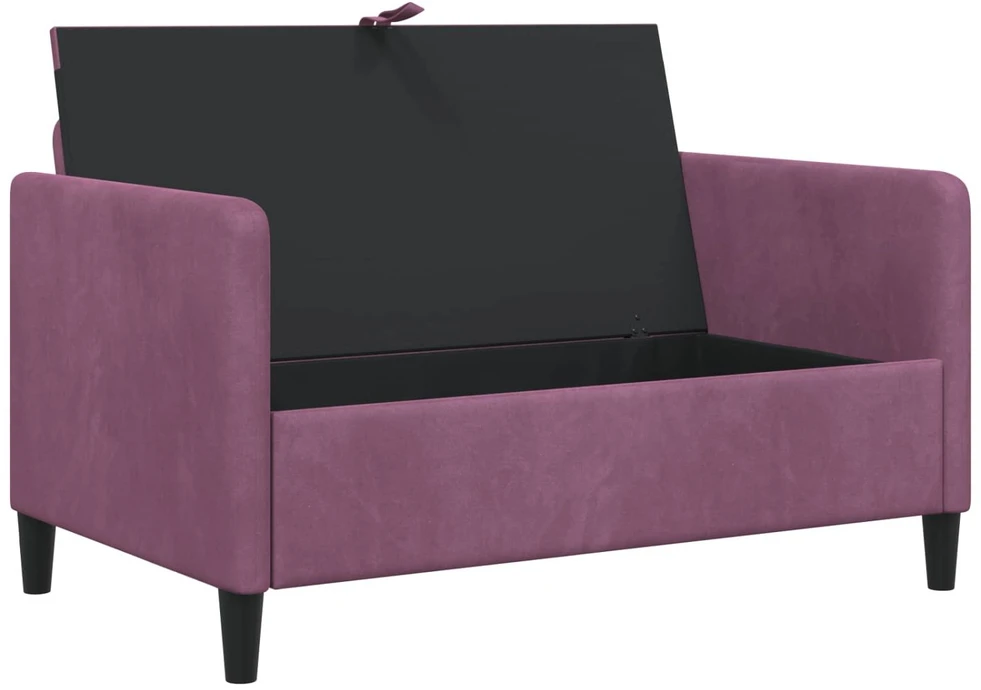 Sofa su saugojimo vieta Violetinė 122 x 78 x 87 cm Poliesteris