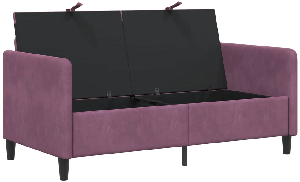 Sofa su saugojimo vieta Violetinė 152 x 78 x 87 cm Poliesteris