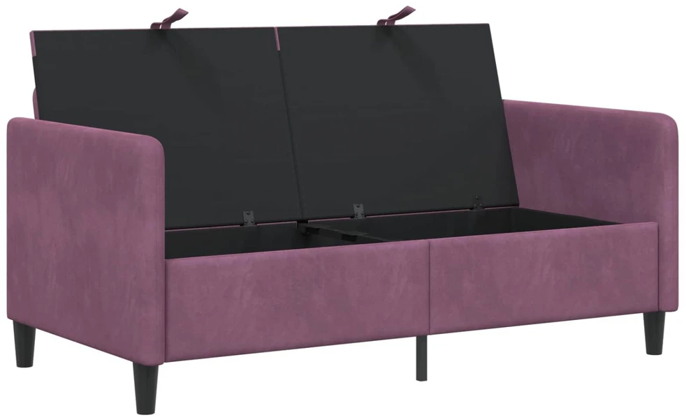Sofa su saugojimo vieta Violetinė 152 x 78 x 87 cm Poliesteris