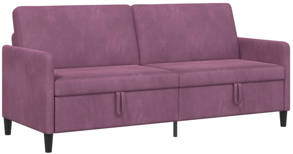 Sofa su saugojimo vieta Violetinė 192 x 78 x 87 cm Poliesteris