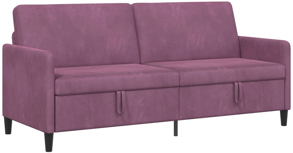 Sofa su saugojimo vieta Violetinė 192 x 78 x 87 cm Poliesteris
