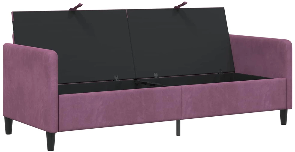 Sofa su saugojimo vieta Violetinė 192 x 78 x 87 cm Poliesteris