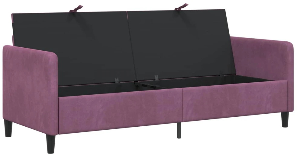 Sofa su saugojimo vieta Violetinė 192 x 78 x 87 cm Poliesteris