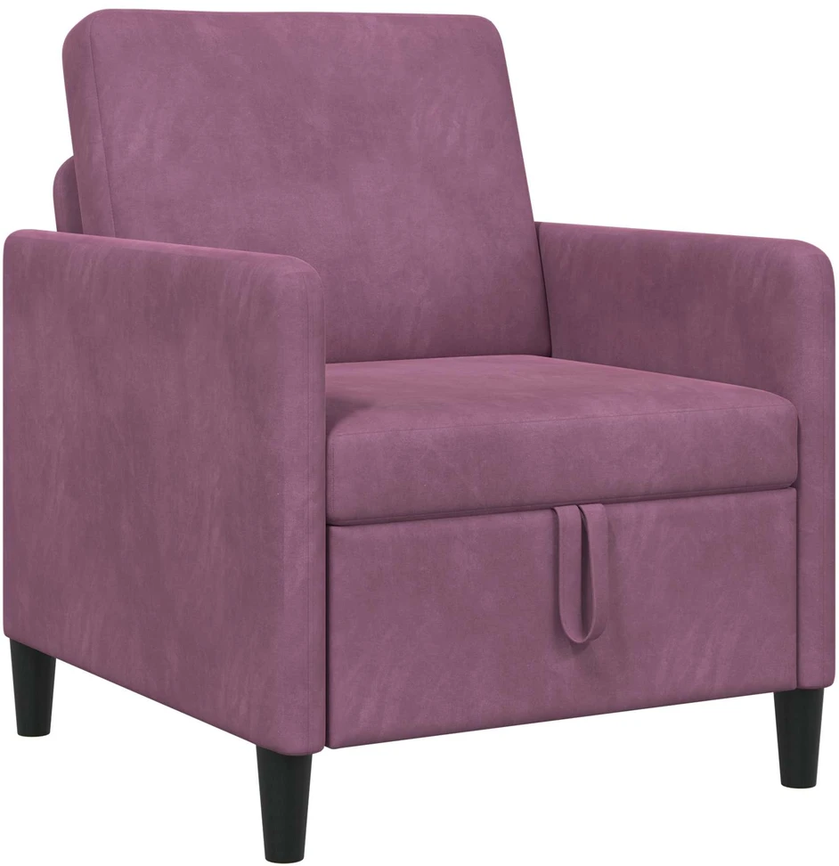 Sofa su saugojimo vieta Violetinė 72 x 78 x 87 cm Poliesteris