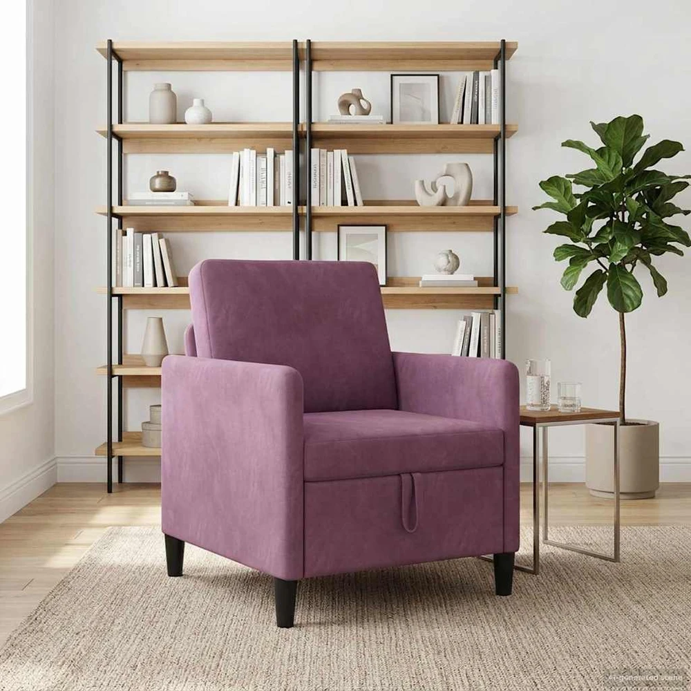 Sofa su saugojimo vieta Violetinė 72 x 78 x 87 cm Poliesteris